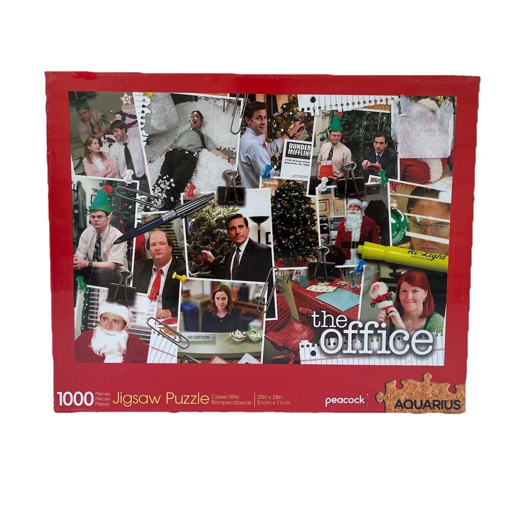 The Office 1000 Pieces Christmas Puzzle 20 X‎ 28 Brand Sealed By Aquarius 65-387